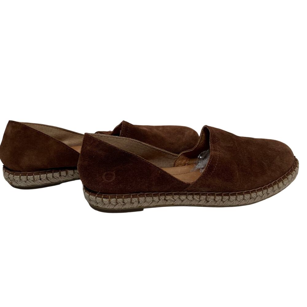 BORN drilles 6.5M suede leather slip on braided just sides comfy cute